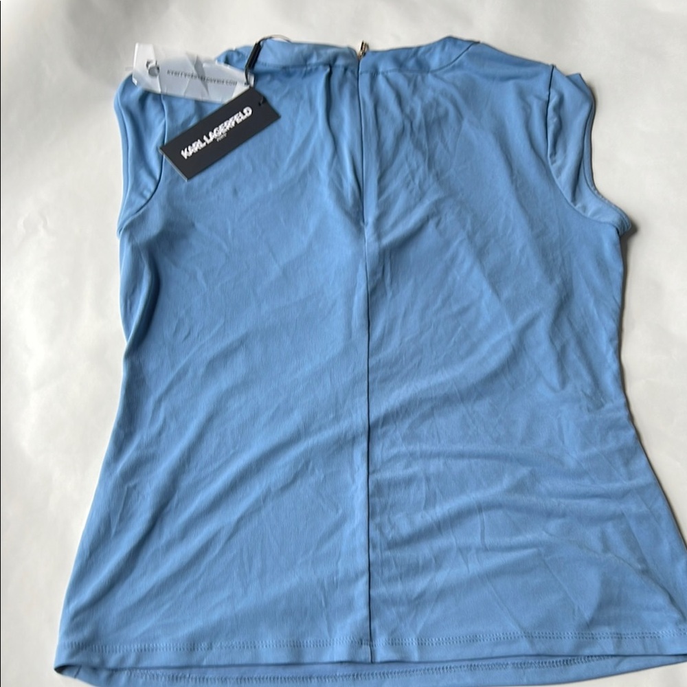 Karl Lagerfeld Women's Blue Top